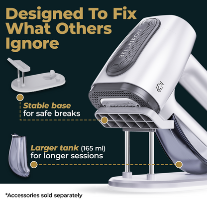 Bellairon Veloce™ Vacuum Garment Steamer – Steam Smarter, Wrinkle Less