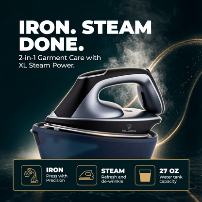 Bellairon Duetto™ 2-in-1 Steam Iron & Garment Steamer